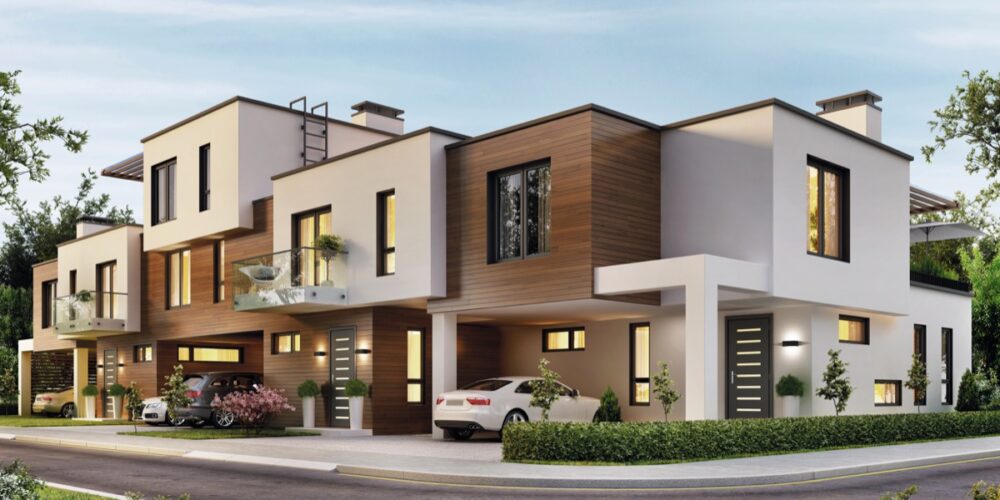 Modern architecture apartments residential townhouses Velinston Apartments